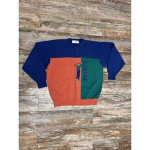 Vintage Pringle Sports Golf Sweater‎ Size XL *See Info* Color Block Wool
